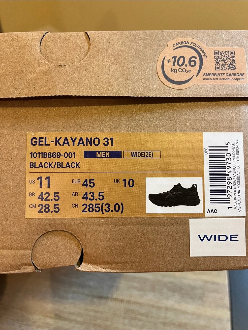 ASICS Gel-Kayano 31 Shoes Black